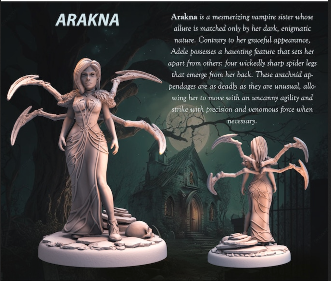 Miniatur Arakna aus dem Dark Fantasy Vol I Set