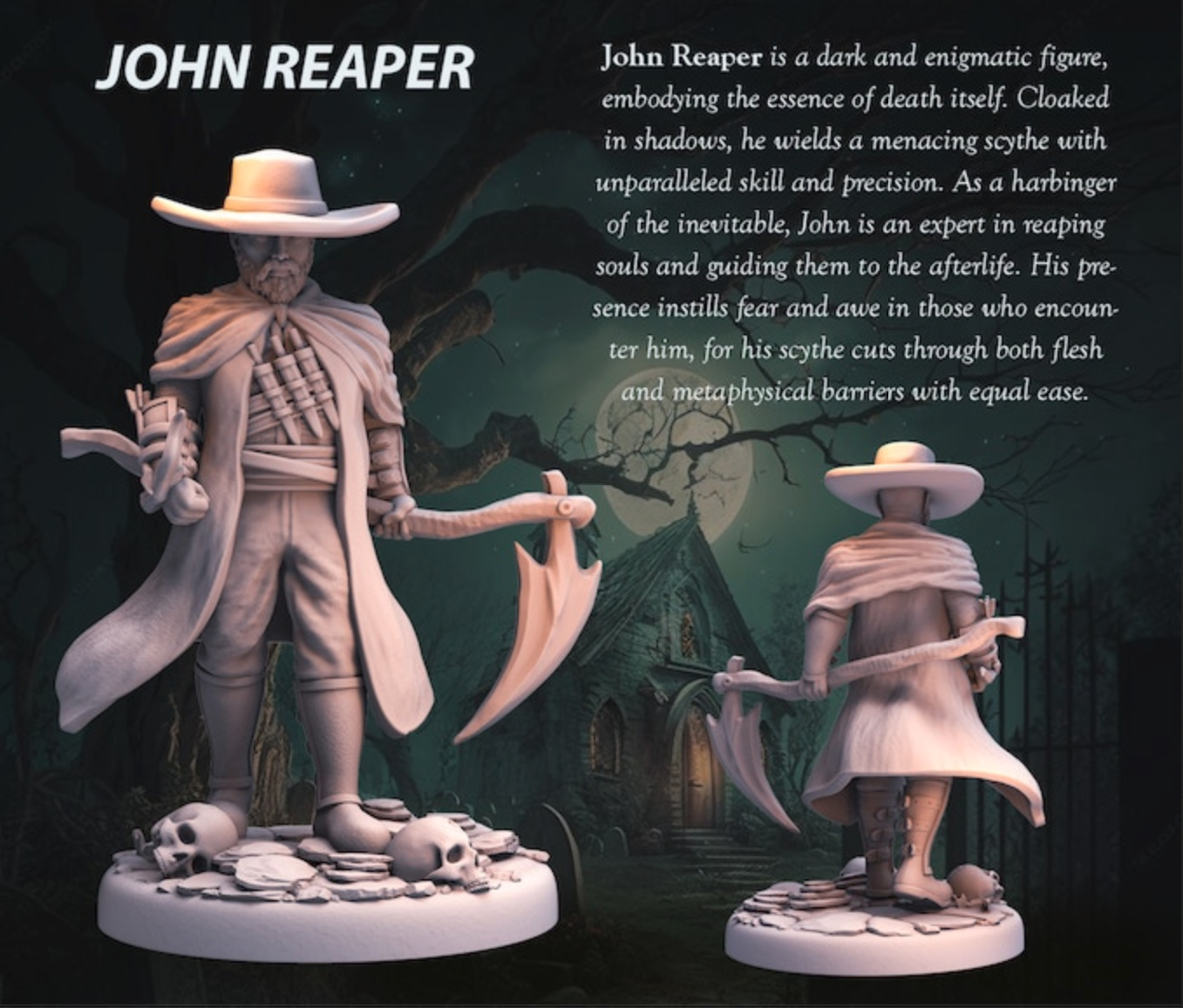Miniatur John Reaper aus dem Dark Fantasy Vol I Set