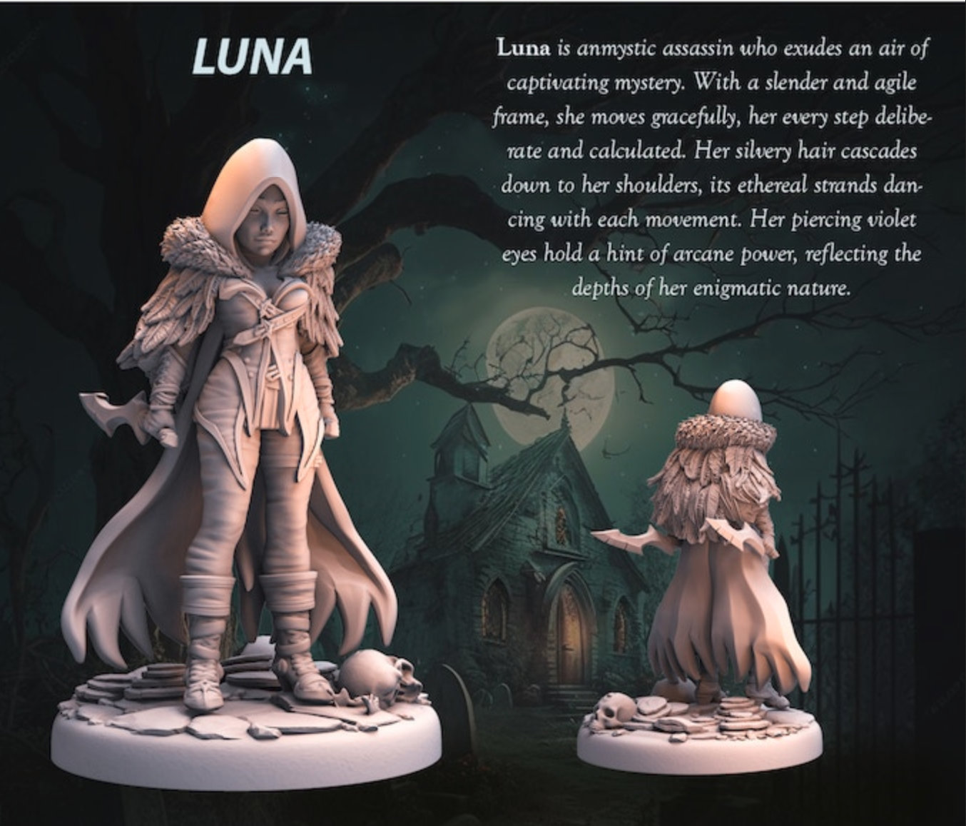 Miniatur Luna aus dem Dark Fantasy Vol I Set