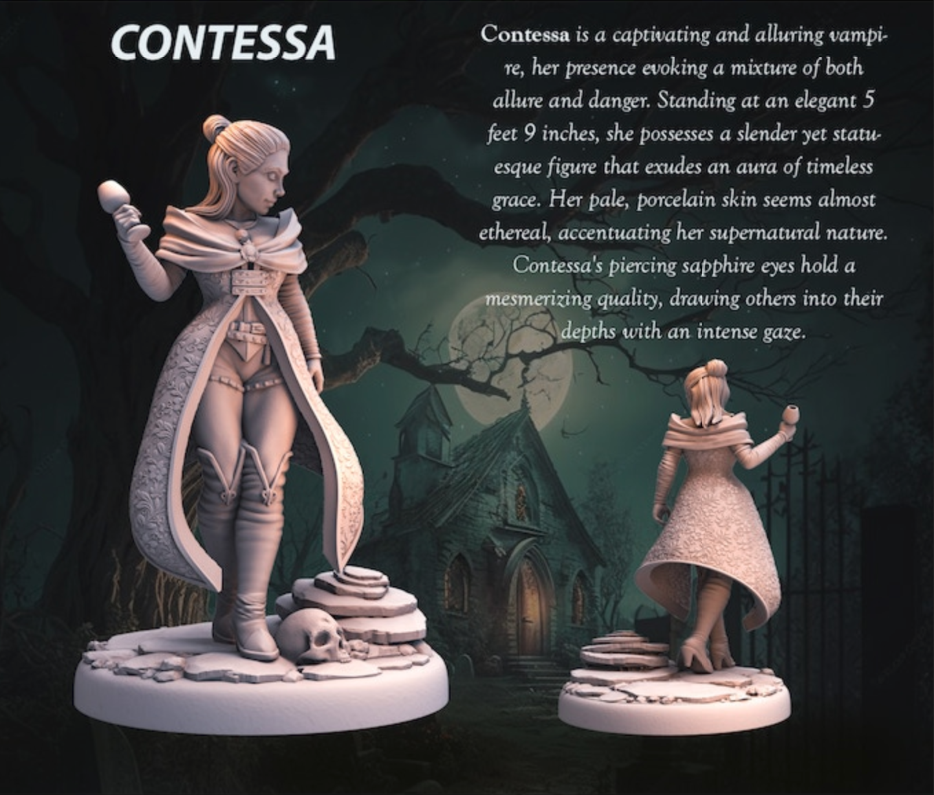 Miniatur Contessa aus dem Dark Fantasy Vol I Set