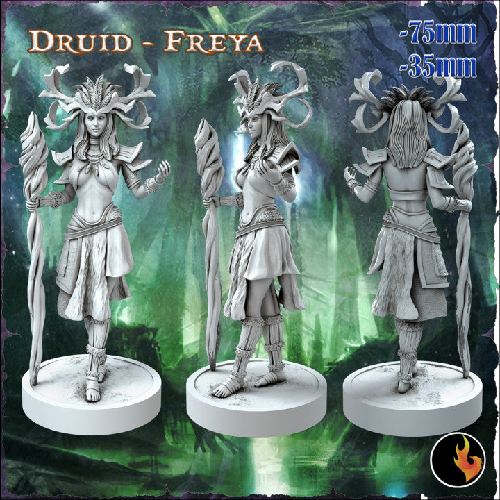 Miniatur Druid Freya aus dem Fantasy Elves Vol I-Set