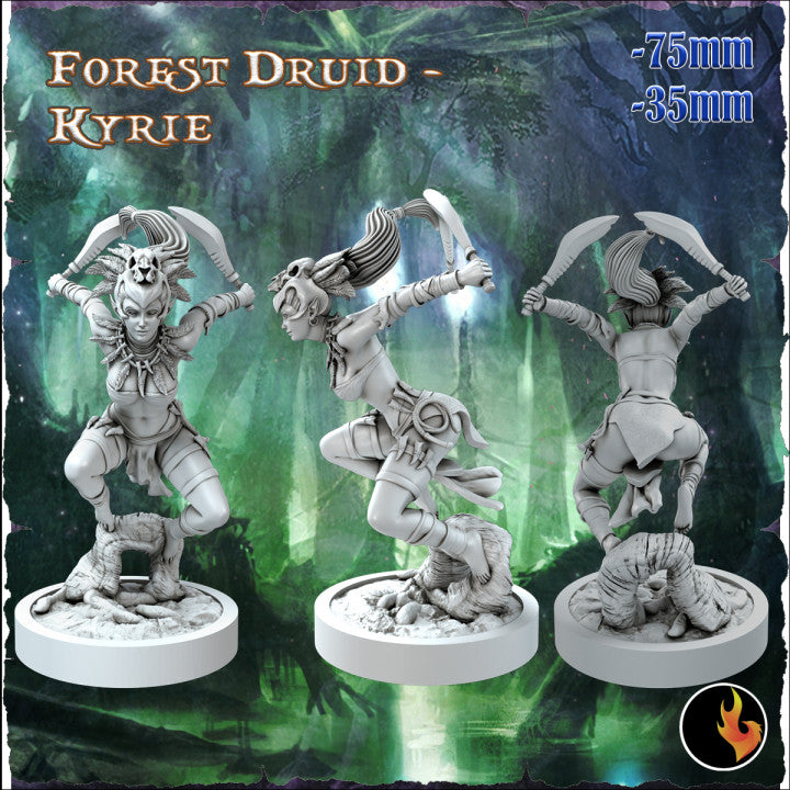 Miniatur Forest Druid Kyrie aus dem Fantasy Elves Vol I-Set