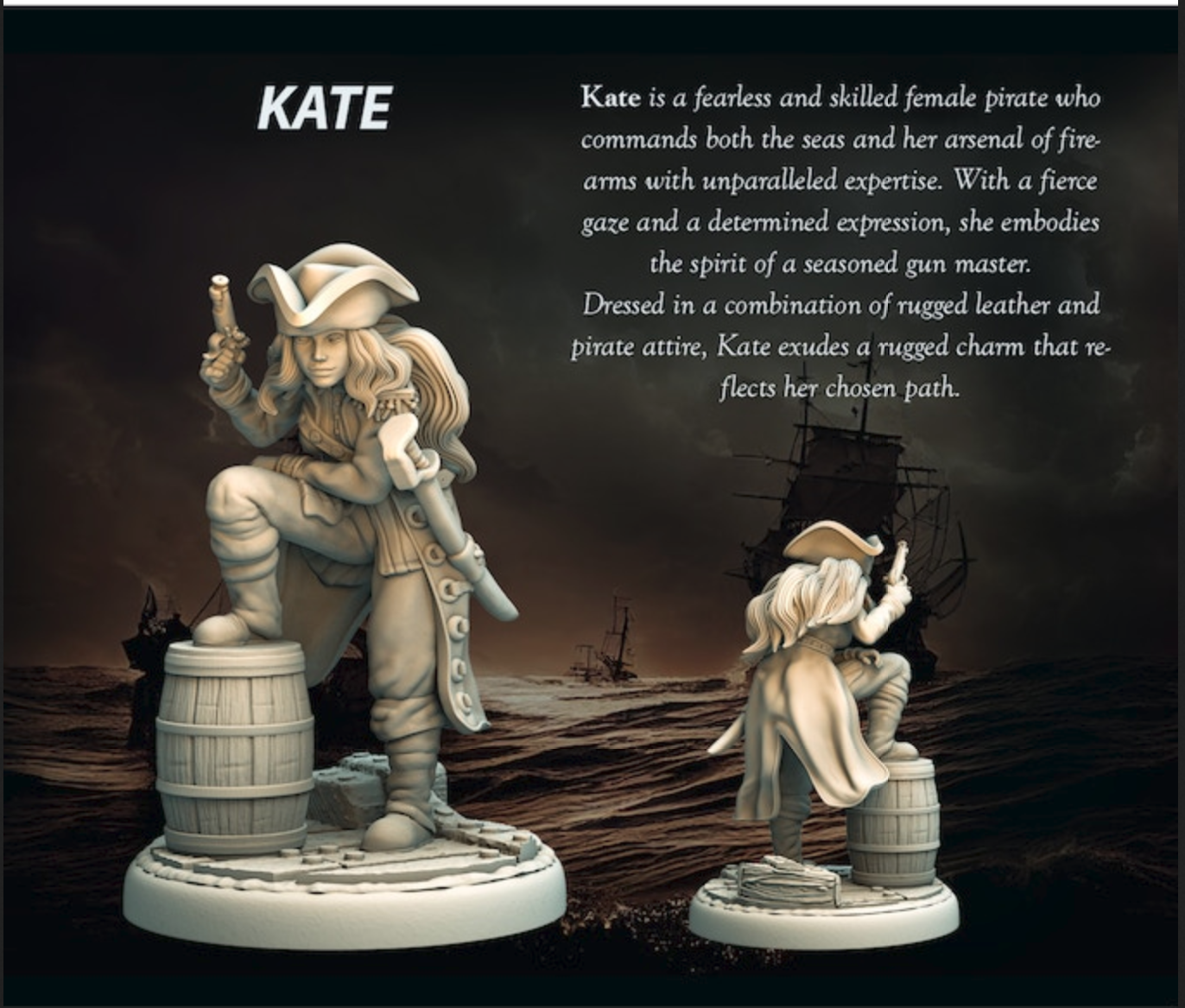 Miniatur Kate aus dem Set Pirate Girls Vol I