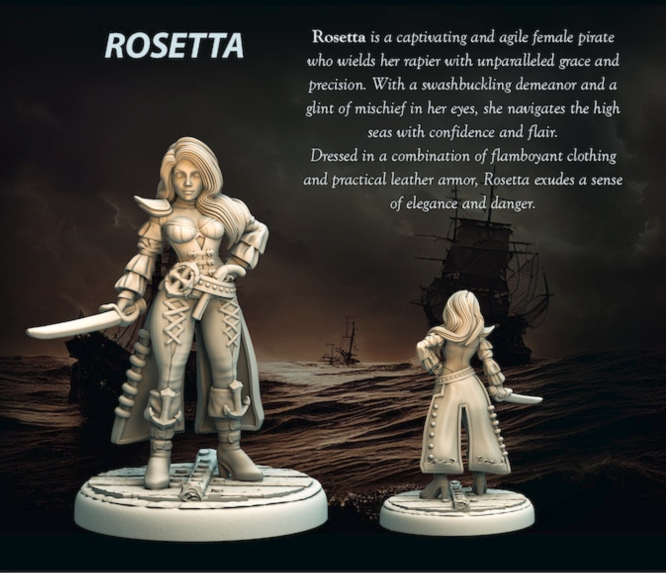 Miniatur Rosetta aus dem Set Pirate Girls Vol I