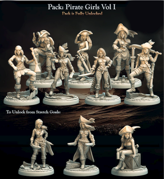 Ansicht aller Pirate Girls Vol I Miniaturen