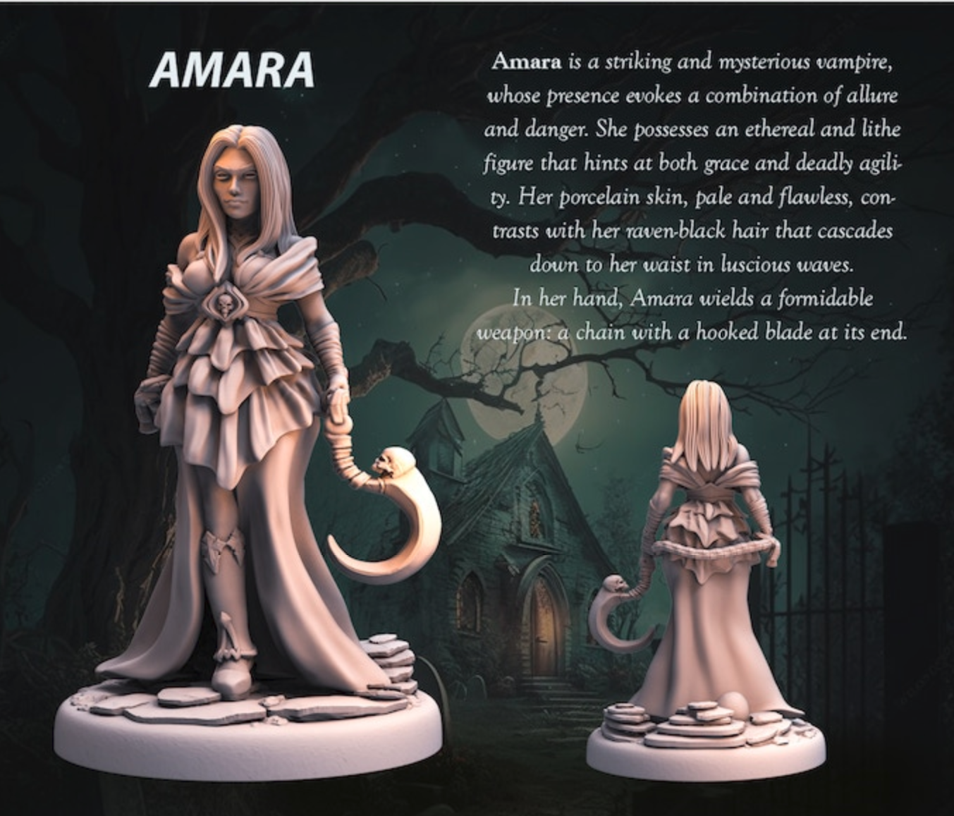 Miniatur Amara aus dem Dark Fantasy Vol I Set