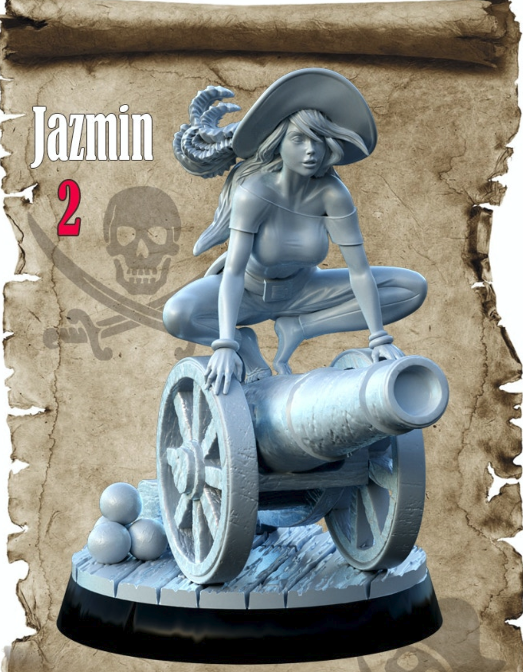 Miniatur Jazmin aus dem Pirate Girls Set Variante 2