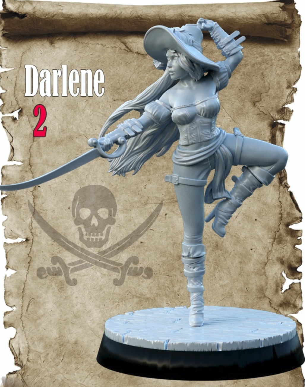 Miniatur Darlene aus dem Pirate Girls Set Variante 2