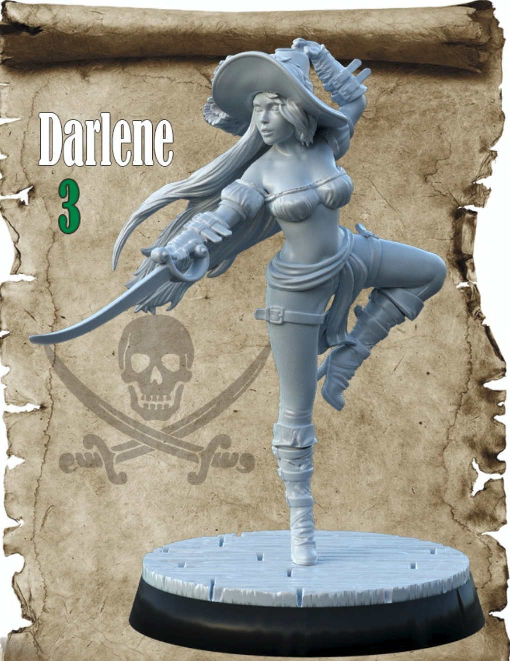 Miniatur Darlene aus dem Pirate Girls Set Variante 3