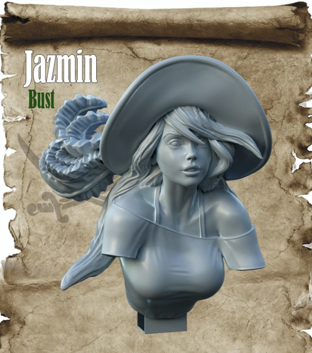 Miniatur Büste Jazmin aus dem Pirate Girls Bust-Set