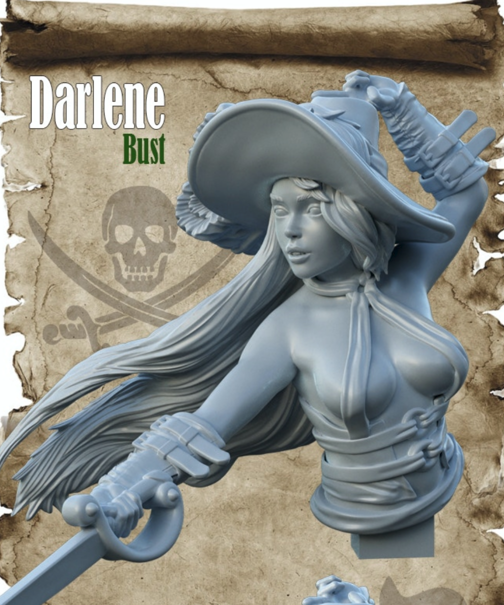 Miniatur Büste Darlene aus dem Pirate Girls Bust-Set